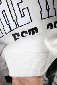 THE <b>WELL</b> Mock Neck 450 GSM custom name Applique embroidery oversized Boxy Fit Sweatshirts 100% cotton fleece french Terry - Product Image 6