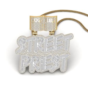 Pendentif Hip Hop Street Priest de haute qualité, plaqué argent 925, micro-incrustation de moissanite, style Hip Hop, bijoux unisexe - Product Image 4