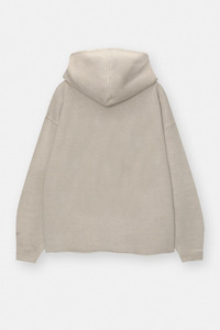 French Terry Oversized Distressed Breathable Heavyweight Custom Logo Blank Drop Shoulder Raw Hem 100% Cotton Hoodies Men - Product Image 2
