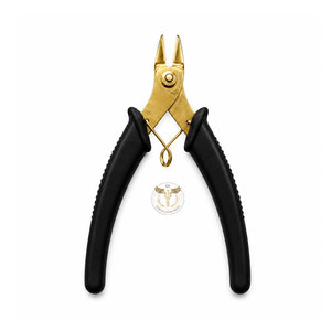 Coupe-fil de précision en acier inoxydable de qualité supérieure, pince coupante professionnelle pour bijoux avec poignée noire antidérapante - Product Image 1