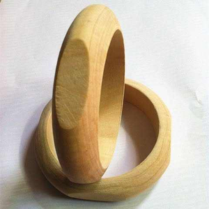 Natural Wood Color Wooden Bangle Bracelet Eco-Friendly Handmade Customizable Gift <b>Art</b> <b>Wall</b> Hanging Global Exports From India - Product Image 4