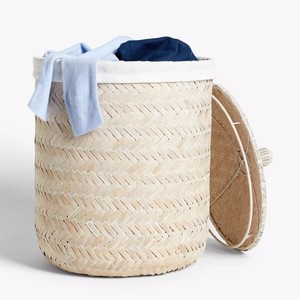 Cesto de bambú hecho a mano, precio competitivo, cestas de almacenamiento ecológicas, cesta tejida con tapa - Product Image 2