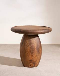 Table d'appoint décorative en bois, rehaussant la décoration du salon et de la chambre, avec un charme naturel du bois et un plateau plat fonctionnel - Product Image 5