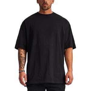 T-shirt Homme Oversize en Coton à Col Rond, Doux, Décontracté, Séchage Rapide, Respirant, Écologique, Léger, pour la Gym et le Fitness, Manches Courtes - Product Image 5