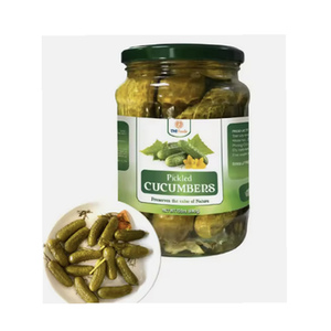 Concombres en conserve pour enfants, savoureux, fabriqués au Vietnam, qualité supérieure, norme internationale, emballés dans un bocal Mason de 540 ml, best-seller - Product Image 1