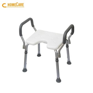 Silla de baño plegable higiénica para ancianos de fábrica de Taiwán con reposabrazos para seguridad en el baño - Product Image 2