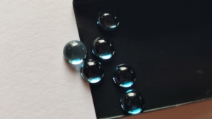 Lote al por mayor de gemas sueltas de topacio azul de Londres natural, cabujón redondo liso de 8 mm de calidad AAA - Product Image 5