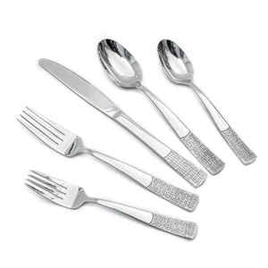 Ensemble de couverts en acier inoxydable de qualité supérieure pour hôtel |   Couverts robustes réutilisables et durables (cuillère, fourchette, couteau) pour restaurants et événements - Product Image 1
