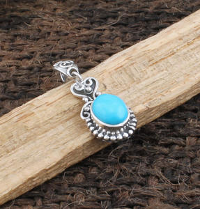 Collar con Colgante de Ojo de Tigre Natural, Chapado en Platino, con Engaste de Plata de Ley, para Unisex, Joyería Étnica Estampada - Product Image 5