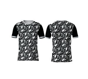 Camiseta de Secado Rápido Sublimada, 100% Poliéster, 210g, Tejido Deportivo a Rayas, Transpirable para Actividades al Aire Libre - Product Image 1