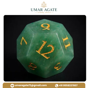 Stone <b>Dice</b> Green Jade Gemstone DnD <b>Dice</b> Set 7 Pcs <b>Polyhedral</b> Custom Logo Wholesale - Product Image 3