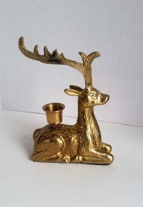 Candelabro de Latón Chapado en Oro con Figura de Animal, Hecho a Mano, Decorativo para Mesa de Hogar, Decoración de Bodas - Product Image 6