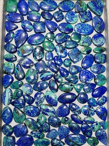 Piedras Preciosas Sueltas de Azurita y Malaquita Natural de Grado AAA, Cabujones de Formas Mixtas, Personalizables, para Joyería, Precio al por Mayor, Lote de Piedras - Product Image 2
