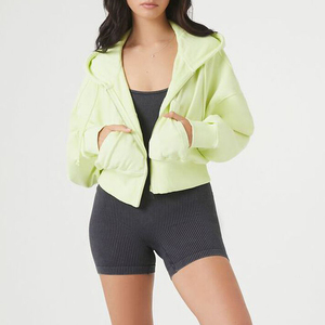 Casual Women's Cropped Pullover Hoodie Breathable Fashion Sweatshirt Short Length <b>crop</b> <b>top</b> - Product Image 3