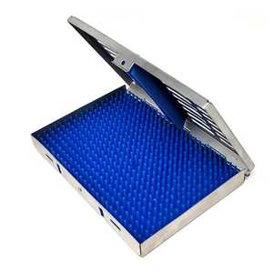 Caja de acero inoxidable para esterilización en autoclave de instrumentos quirúrgicos dentales alemanes, 725 x 5 pulgadas. - Product Image 2