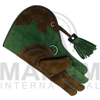 Gants de fauconnerie en cuir pour la chasse aux aigles, faucons et guépards - Respirants, multifonctionnels, durables, accessoires de capture d'animaux