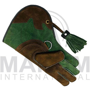 Guantes de Cetrería de Cuero para Caza de Águilas, Halcones y Loros - Transpirables, Multifuncionales, Duraderos, Accesorios para Trampas de Animales - Product Image 5