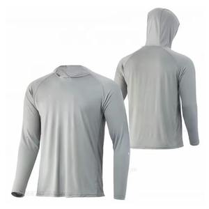 Haut de pêche à manches longues en microfibre de haute qualité, uni, protection UV, séchage rapide, respirant - Product Image 4