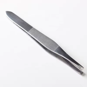 Eyebrow Tweezers Pluck and Trim Eyebrow Tweezers <b>Small</b> <b>Pliers</b> Stainless Steel Beard Plucker Stainless Steel Tweezers - Product Image 1