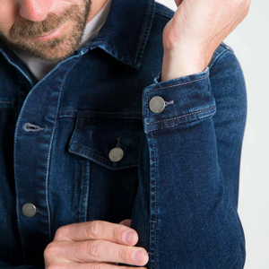 New Arrival New Stylish <b>Man</b> <b>Jackets</b> Denim Winter Denim Pocket Ripped <b>Jacket</b> Plus Size Button Front Denim Jeans <b>Jacket</b> for <b>Man</b> - Product Image 6