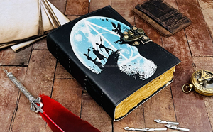 Diario de cuero con estampado de Harry Potter para hombres, diario Vintage de cuero con encuadernación de bruja, diario de escritura de brujería - Product Image 3