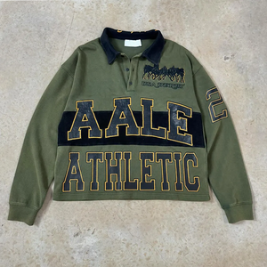 Polo de Manga Larga para Hombre, Algodón Grueso, Corte Holgado, Estilo Corto, con Bordado Personalizado de Alta Calidad - Product Image 3