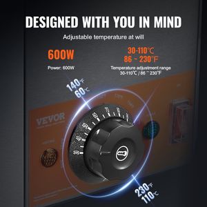 Dispenser Elettrico Commerciale per Formaggio 2.3x2 Qt, Scaldafonduta in Plastica con Doppia Pompa, Temperatura 86-230°F, Attrezzatura per Mantenimento Calore - Product Image 3