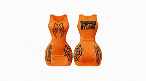 Vestido corto blanco sin mangas con cuello redondo y cintura alta para mujer, ajustado, con estampado de letras, ropa de club - Product Image 5