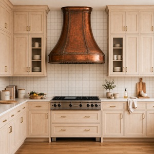 Hotte murale en cuivre pour cuisine, avec commande par bouton, usage domestique - Product Image 4