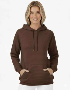 Sudadera Larga Oversize de Invierno para Mujer, 100% Algodón, Forro Polar Suave, Estilo Relajado, Casual, Moda Urbana, Acogedora, con Logotipo Frontal - Product Image 1