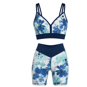 Nouvel arrivage : Ensemble de sport côtelé sans coutures pour femme – Tenue de fitness, entraînement, extensible, athlétique, deux pièces - Product Image 4