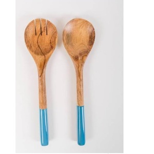 Ensemble de couverts en métal faits à la main de style moderne avec manche en bois pour la restauration de mariage, fournitures durables pour restaurants - Product Image 4