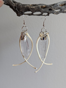 Natural Bone <b>Earrings</b> Boho Chic Handmade Jewelry - Product Image 6