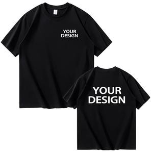 T-shirts en coton pour hommes et femmes, impressions personnalisées, vêtements décontractés amples, personnalisez votre logo - Product Image 1