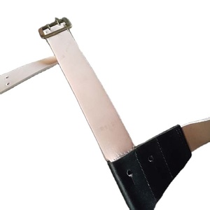 Ceinture de cavalier en cuir véritable 100% sur mesure avec logo personnalisé, modèle 1750-1815, à boucle simple - Product Image 1