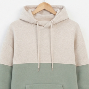 Sudadera con Capucha para Mujer, Diseño Color Block, Felpa, Bolsillo Frontal Grande, 100% Algodón, Resistente al Viento, Ropa de Invierno - Product Image 6