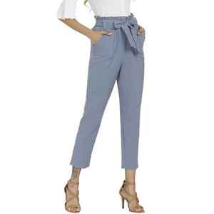 High Quality Fashionable Elastic Waist Spring Office <b>Overalls</b> Women's Casual Pants Fleece <b>Waterproof</b> Customizable - Product Image 1