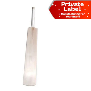 Batte de cricket sur mesure et de poids personnalisé, équipement de fabricant haut de gamme, avec étiquette de marque personnalisée, poignée anti-vibration en canne. - Product Image 1