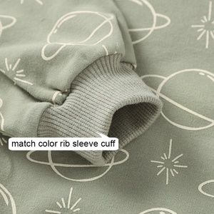 Felpe con cappuccio per bambini a maniche lunghe autunnali felpe con cappuccio per <span class=keywords><strong>abbigliamento</strong></span> per bambini in spugna francese con stampa di stelle - Product Image 5