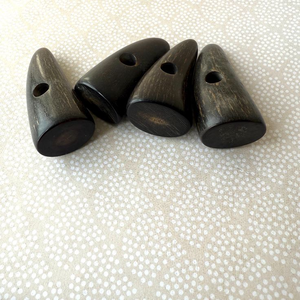 Best Quality Flatback Buffalo Horn <b>Toggle</b> <b>Button</b> Handcrafted 2-Hole <b>Toggle</b> for Fashion Clothing Coats & Jackets from India - Product Image 2