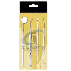 Juego de Instrumentos Quirúrgicos Dentales de Acero Inoxidable Reutilizables con Certificación CE Clase I, Herramientas de Blanqueamiento Dental, Espejo Bucal Manual - Product Image 2