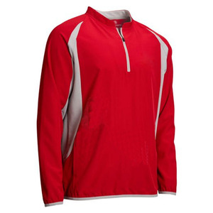 Custom Made Baseball Softball Cage <b>Jacket</b> Quarter Zip <b>Jacket</b> Long Sleeve <b>Pullover</b> Style Short Sleeve <b>Men's</b> <b>Jackets</b> - Product Image 3