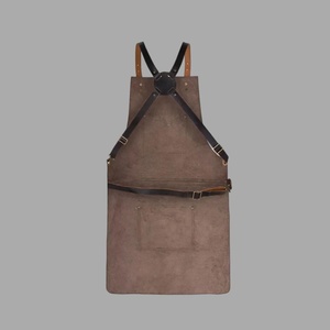 Custom Logo Leather <b>Apron</b> for Restaurant Cafe Staff Durable <b>Work</b> <b>Apron</b> OEM ODM Factory Direct Supply LPN-0256 - Product Image 2