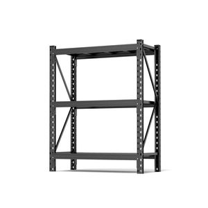 67\"W X 19.7\"D X 63\"H Heavy Duty Black Steel 3-Tier Industrial <b>Shelving</b> Rack <b>Adjustable</b> 63in <b>Unit</b> Requires Assembly - Product Image 5