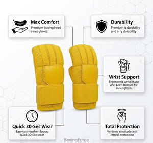 Wholesale Custom Fitness Boxing Easy Wraps Inner Gloves Foam Padded OEM Brand Logo Low MOQ Factory Price - Product Image 6