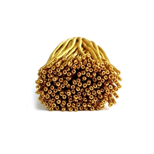 Borlas Decorativas de Hilo Metálico Dorado de Tamaño Personalizado, Adorno de Flecos 100% Poliéster para Cortinas con Hilo Metálico - Product Image 3