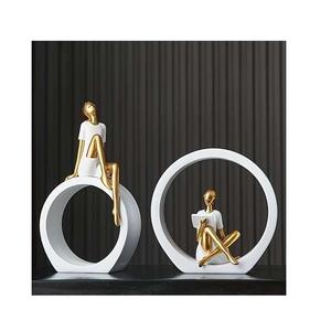 Escultura Metálica Decorativa de Mesa, Diseño Especializado, Estatua de Colección de Arte, Estatua de Aluminio Metálico - Product Image 5