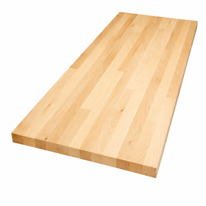 Solid Wood Countertop Rectangular Eased Edge Natural Woodgrain Kitchen Worktop Rustic Style Solid Wood Countertop - Product Image 1