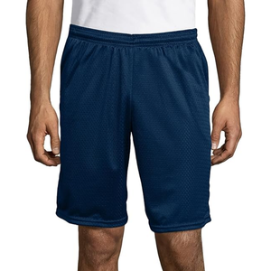 Shorts de sport et de course pour hommes, taille plus, en toile de coton légère et respirante, séchage rapide, taille mi-haute, imprimé uni, décontracté, avec logo personnalisé - Product Image 5