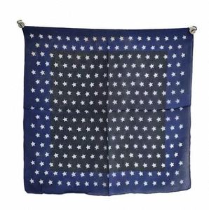 Hot Selling Handcrafted Star Print Silk Bandana 50x50cm Designer And Branded Collections At Low Price By Supplier Silk <b>Scarf</b> - Product Image 1